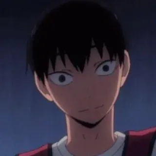 ⚫ Tobio Kageyama Haikyuu!! Аниме, Haikyuu, Кагеяма Тобио, Персонаж, Портрет, Манга, Спорт telegram sticker