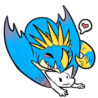 ❤ Dessin animé, Dragon, Monstre, Animal, Mignon telegram sticker