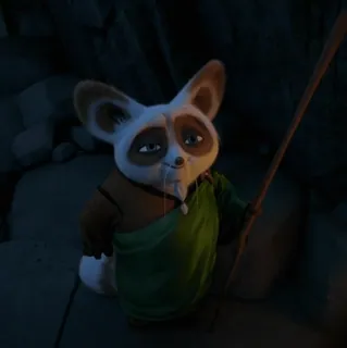 🥋 Master Shifu Kung Fu Panda 动物, 卡通, 功夫, 师傅, 师父 whatsapp sticker