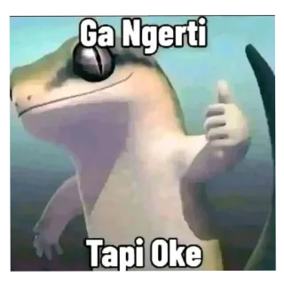 👍 Ga Ngerti Tapi Oke telegram sticker