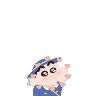 ❤ Shin-chan Crayon Shin-chan เครยอนชินจัง, อนิเมะ, การ์ตูน, หัวใจ, น่ารัก, ตัวละครอนิเมะ telegram sticker