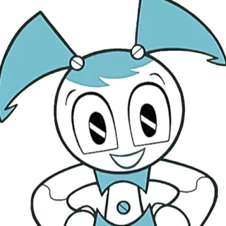🙃 Jenny Wakeman My Life as a Teenage Robot dessin animé, robot, animé, Nickelodeon, Jenny Wakeman telegram sticker