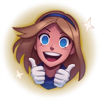 👍 Lux League of Legends Lux, League of Legends, thumbs up, emote telegram sticker
