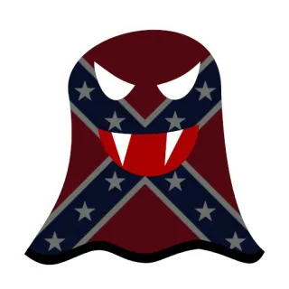 🇺🇸 ma, cờ Liên minh miền Nam, cờ nổi dậy, các ngôi sao, ma cà rồng, quái vật, halloween, nhãn dán telegram sticker