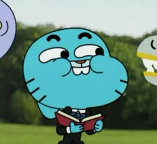 🎒 Gumball Watterson The Amazing World of Gumball Cartoon, Gumball, Charakter, Blaue Katze, Lustig, Animation whatsapp sticker