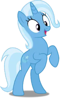 😀 Trixie Lulamoon My Little Pony Kartun, Poni, Unicorn, Biru, Berkilau, Magis telegram sticker