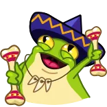 Frog Witch telegram stickers