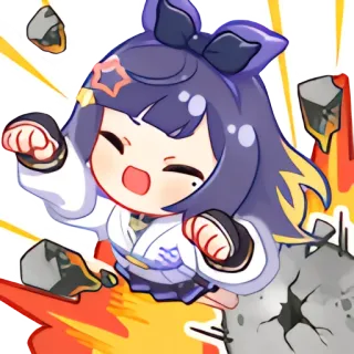 👊 Anime, Desenho animado, Personagem, Fofo, Kawaii telegram sticker
