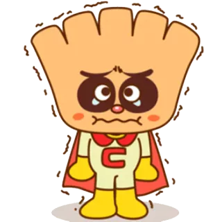 😢 kartun, menangis, sedih, karakter telegram sticker