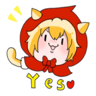Red cat @StikerDi telegram stickers
