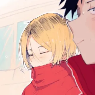 🐱 Kenma Kozume Haikyuu!! Kenma Kozume, Haikyuu!!, Anime, Manga, Volleyball, Fanart telegram sticker