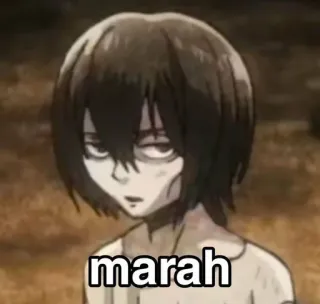 😭 marah anime, meme, portrait, angry, indonesian whatsapp sticker