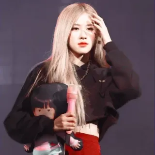 🐰 Rose Роуз, K-pop, Blackpink, певица, айдол, знаменитость telegram sticker