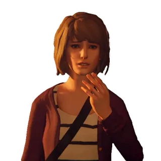 😟 Max Caulfield Life Is Strange max caulfield, life is strange, triste, videogioco, emozionale telegram sticker