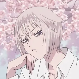 😒 Anime, Portrait, Manga, Homme, Rose, Sakura, Personnage telegram sticker