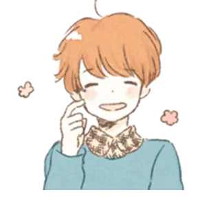 ☺️ Anime, Kreskówka, Kawaii, Szczęśliwy, Uśmiech, Słodki telegram sticker