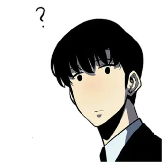 ❓ ? question, anime, manga, confused telegram sticker