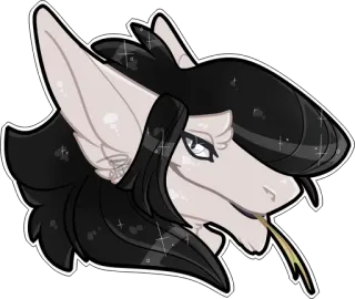 😎 Антро, Фурри, Мультфильм, Животное, Персонаж, Существо, Портрет telegram sticker