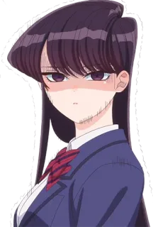 😐 Komi Shouko Komi Can't Communicate Anime, Manga, Imut, Komi Can't Communicate, Komi Shouko, Shouko Komi telegram sticker