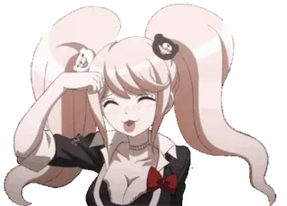 😊 Junko Enoshima Danganronpa Anime, Charakter, Danganronpa, Junko Enoshima, Verzweiflung, Süß, Kawaii, Animation whatsapp sticker