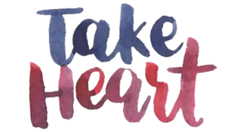 😉 Take Heart Ermutigung, Positivität, Unterstützung, Motivation, Aquarell, Text, Kopf hoch whatsapp sticker
