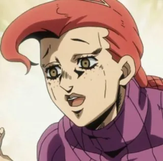 🐸 Doppio Vinegar JoJo's Bizarre Adventure Anime, Jojo, Doppio, Bösewicht, rote Haare telegram sticker