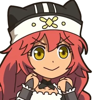 😆 Gadis anime, Imut, Karakter, Telinga kucing, Kartun telegram sticker