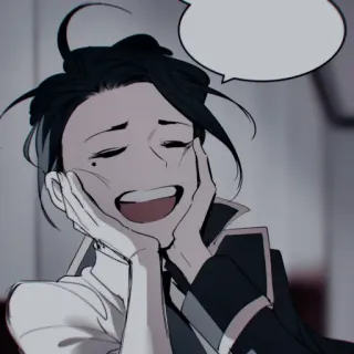 ⚓️ Frau, Lächeln, Anime, Manga, Cartoon, Figur, Kunst, Illustration whatsapp sticker