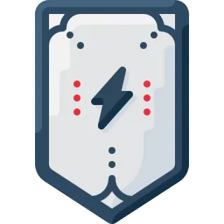 🎖 simbolo, fulmine, insegna, badge, scudo telegram sticker