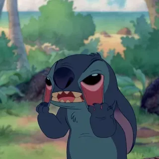😠 Stitch Lilo & Stitch Alien, Cartoon, Disney, Schattig, Grappig telegram sticker