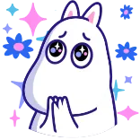 🥺 Moomin Moomin, cartoon, cute, sparkles, pleading telegram sticker