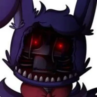 🌟 Bonnie Five Nights at Freddy's Animatronique, Effrayant, Horreur, Jeu vidéo, Bonnie le Lapin, FNAF whatsapp sticker