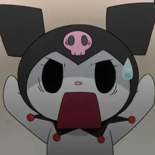 😱 Kuromi Kuromi, Sanrio, Anime, Dibujos animados telegram sticker