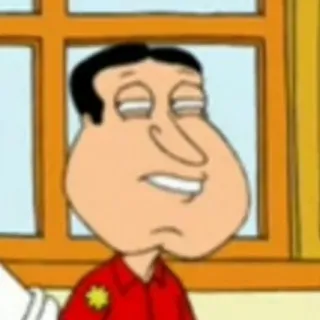 🤨 Glenn Quagmire Family Guy Cartoon, Comedy, Erwachsenenanimation telegram sticker