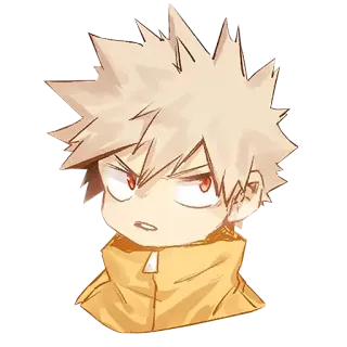 😒 Katsuki Bakugo My Hero Academia Anime, Manga, Held, Bakugo, Katsuki telegram sticker
