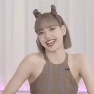 🪶 Lisa kpop, cantante, idol, musica, donna, sorriso whatsapp sticker