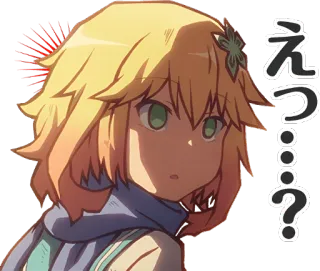 😧 えっ…？ anime, confuso, domanda, scioccato, sorpreso telegram sticker