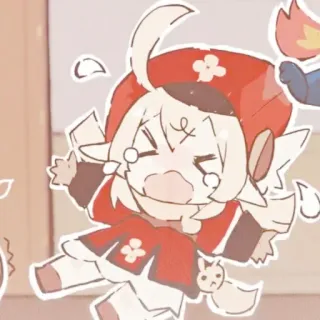 💗 Klee Genshin Impact 可莉, 原神, 动漫, 游戏, 可爱, Q版 telegram sticker