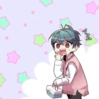 👒 动漫, 可爱, 害怕, 震惊, Q版 telegram sticker