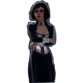 😕 Elizabeth BioShock Infinite Bioshock, Видеоигра, Персонаж, Элизабет telegram sticker