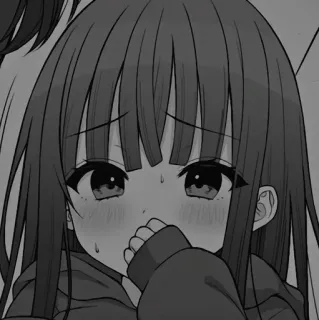 📓 Anime, Manga, Traurig, Mädchen, Emotional, Weinend telegram sticker