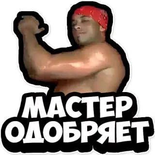 👍 МАСТЕР ОДОБРЯЕТ Meme, Approvazione, Russo, Maestro telegram sticker