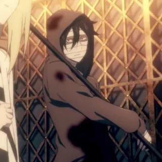 🦇 Zack Angels of Death Anime, Manga, Horor, Thriller psikologis, Karakter, Hoodie, Berdarah, Sabit telegram sticker