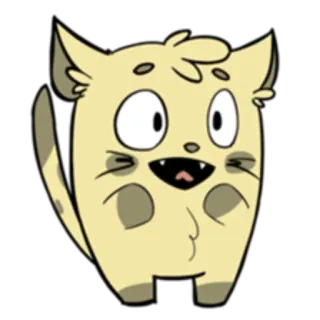😃 cat, cartoon, animal, cute, sticker telegram sticker