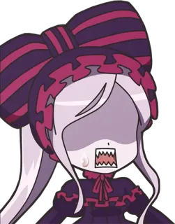 😱 Shalltear Bloodfallen Overlord anime, manga, Shalltear, Bloodfallen, Overlord, vampire, cute telegram sticker