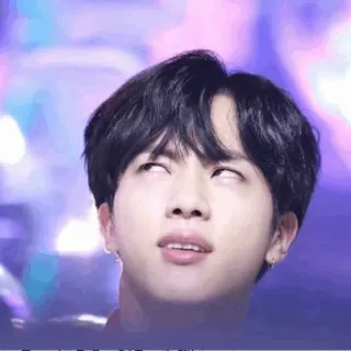 🖤 Jin Jin, BTS, K-Pop, cantante, divertente, meme, artista telegram sticker