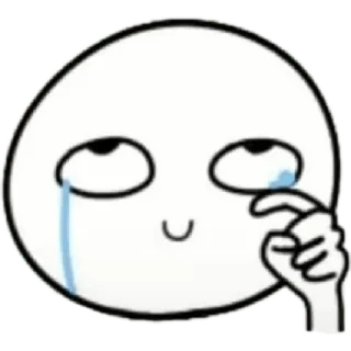 😀 Kartun, Menangis, Emoji, Wajah, Sedih telegram sticker
