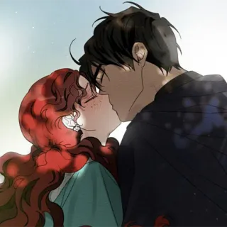 ♠️ romantico, bacio, coppia, amore, affetto, intimità telegram sticker
