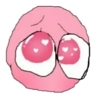 😍 rosa, augen, liebe, herz, emoji telegram sticker