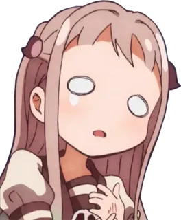 😢 Nene Yashiro Toilet-bound Hanako-kun Anime, Impactado, Manga, Cara graciosa, Avergonzado, Sorprendido telegram sticker